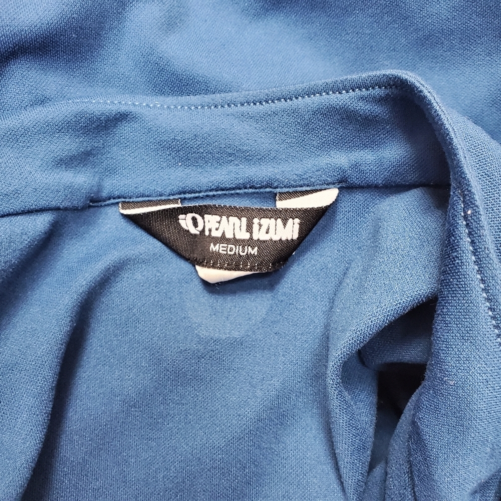pearl izumi medium blue zip up sports shirt - Picture 7 of 7